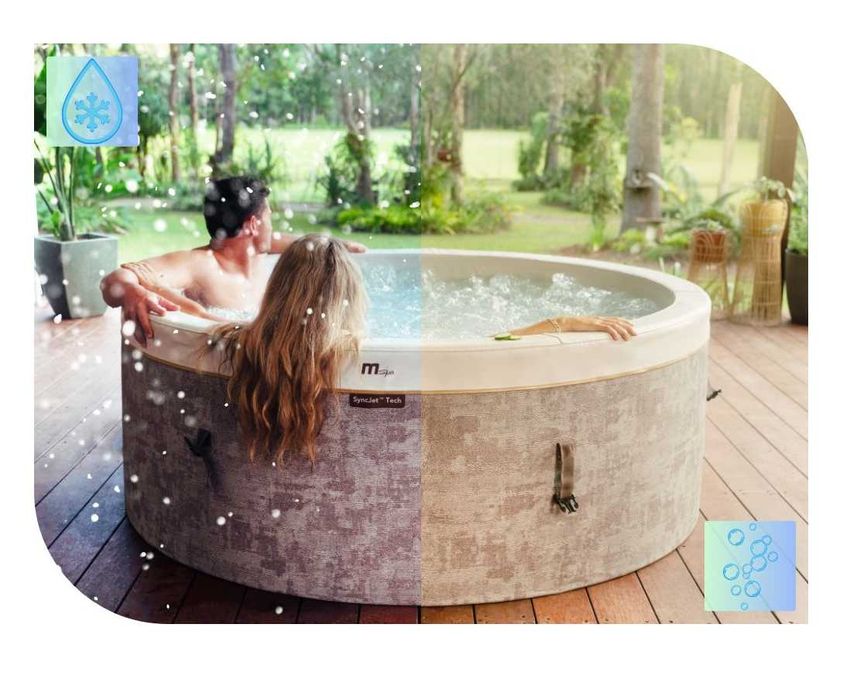 Jacuzzi Mspa Cocoon Sztywne 6 osobowe 850l Piankowe Ogrodowe Spa