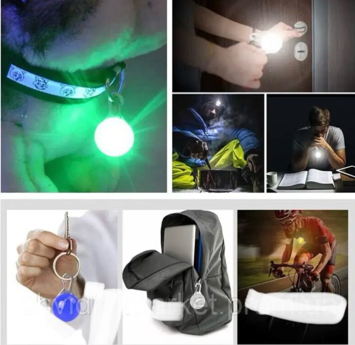 Лед підвіска  на нашийник ліхтарик маячок для домашніх тварин