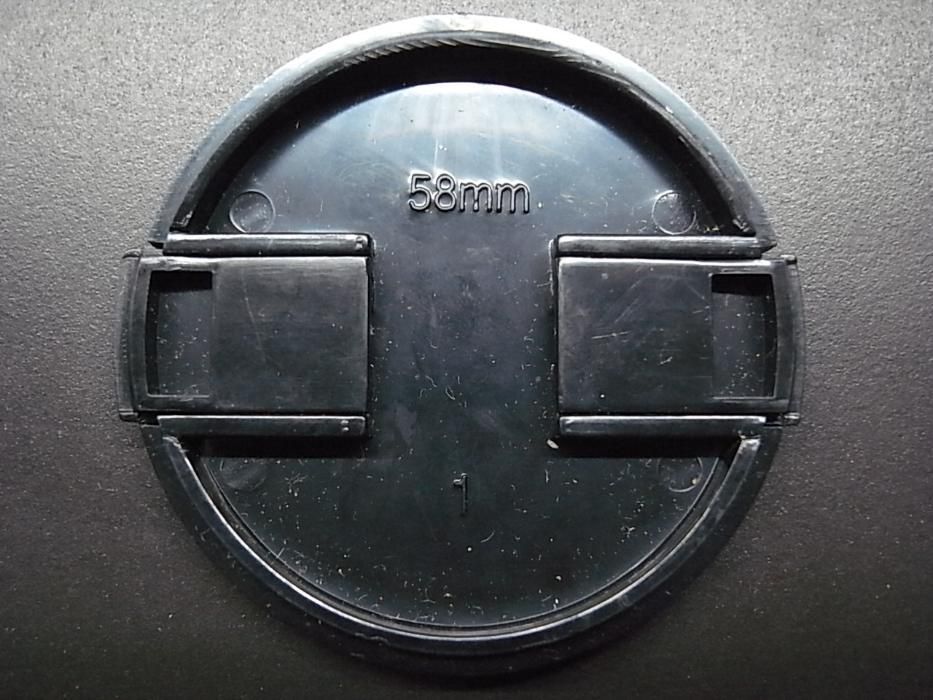tampa lente 58mm