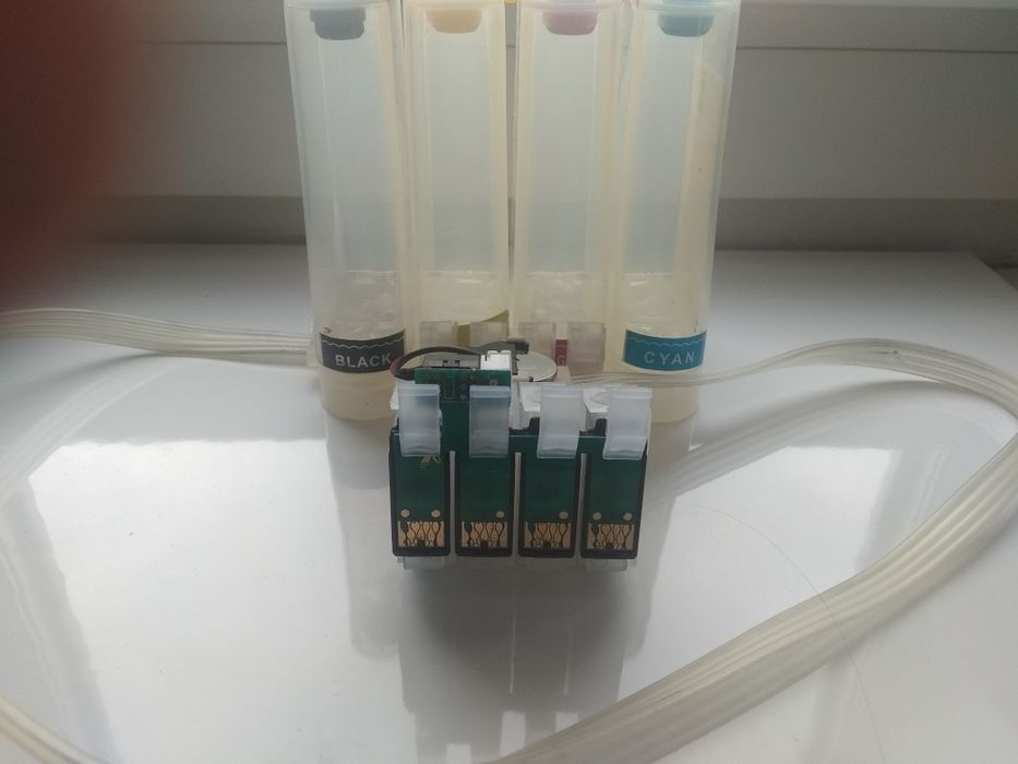 Система непрерывной подачи чернил СНПЧ. на Epson SX420W.
