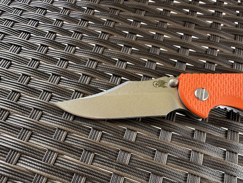 Нож Rick Hinderer XM-18 3.5" Bowie orang G10 (6gen.)