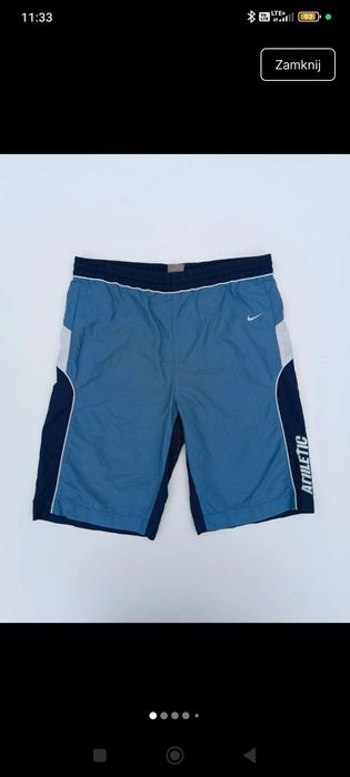Spodenki Nike Vintage Silver Tag Y2K Baggy Mesh kąpielowki