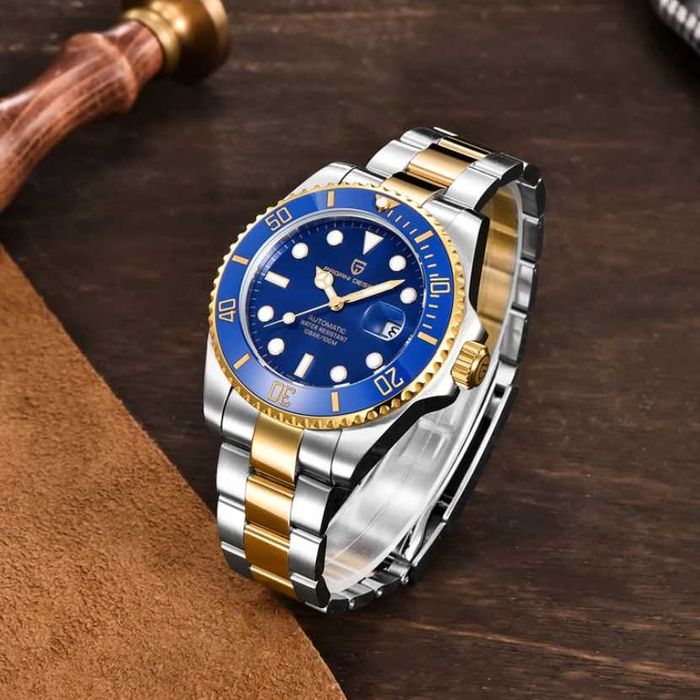 PAGANI DESIGN 40 mm seria nurkowa NH35 luksusowy męski Gratis