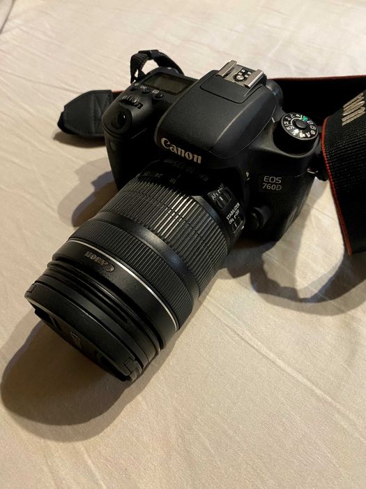 Aparat Canon 760D z obiektywem 18-135, filtr i karta pamięci
