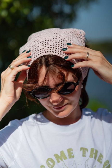 Літня в′язана бандана хустина