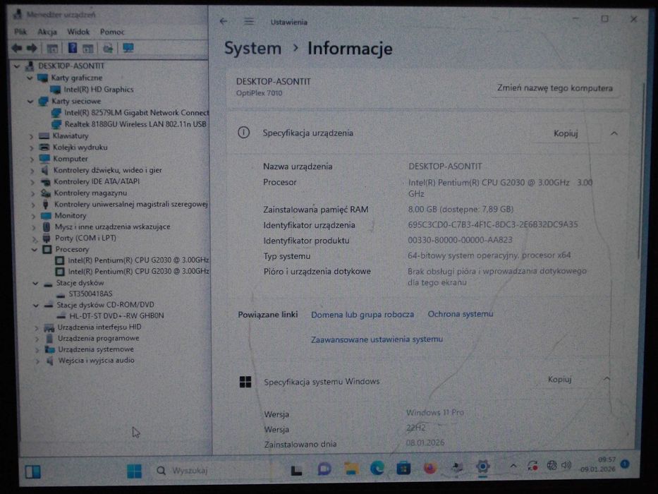 Komputer, jednostka centralna Dell Optiplex 7010