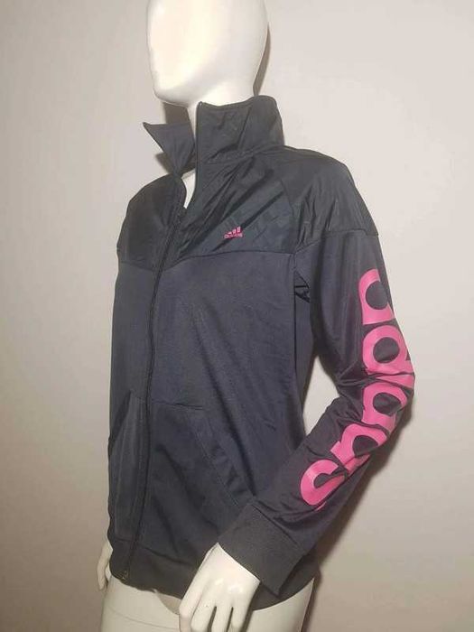 Sportowa bluza kurtka wiatrówka Adidas climalite fit logo