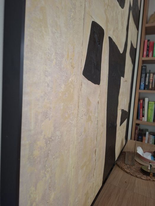 Wielki obraz abstrakcja recznie malowany 120x180cm