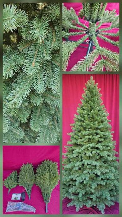 Ялинка штучна новорічна лита та гірлянди хвойні