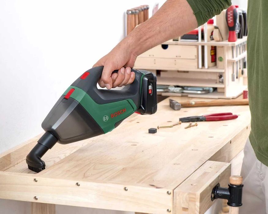 BOSCH Odkurzacz Ręczny UniversalVac 18V Do Samochodu I Domu BEZPIECZNY