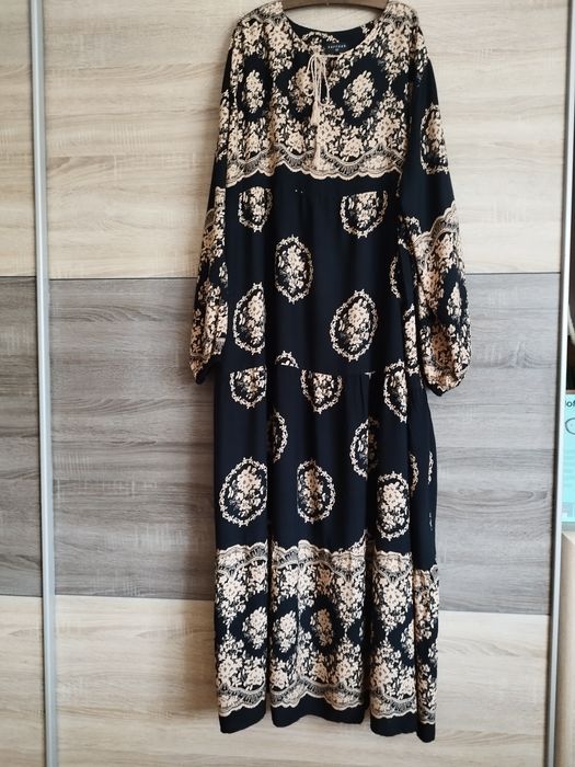 Śliczna suknia wiskoza duży rozmiar