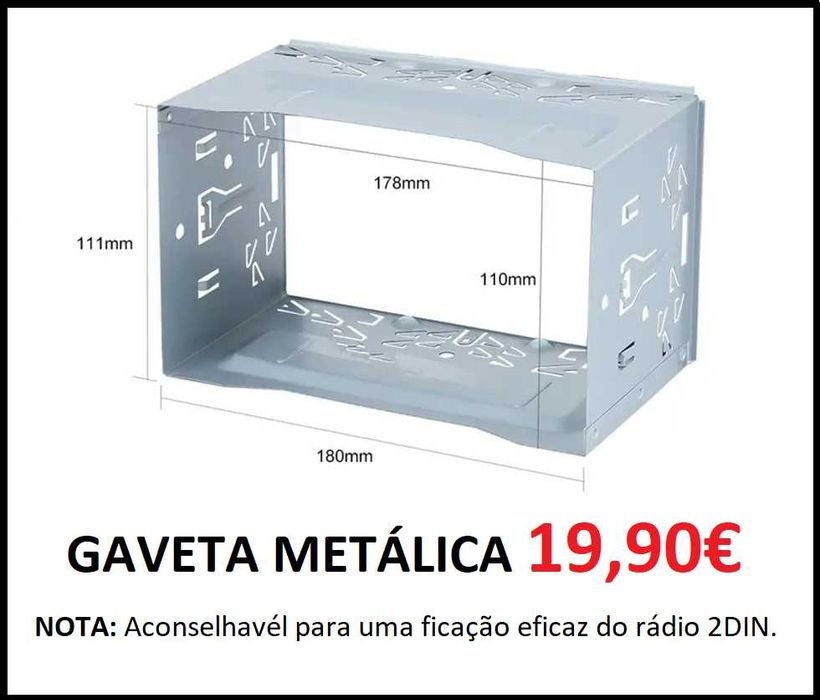 (NOVO) Rádio 2DIN 7" ANDROID 13 • [4+32GB] OFERTA Câmera Moldura • GPS