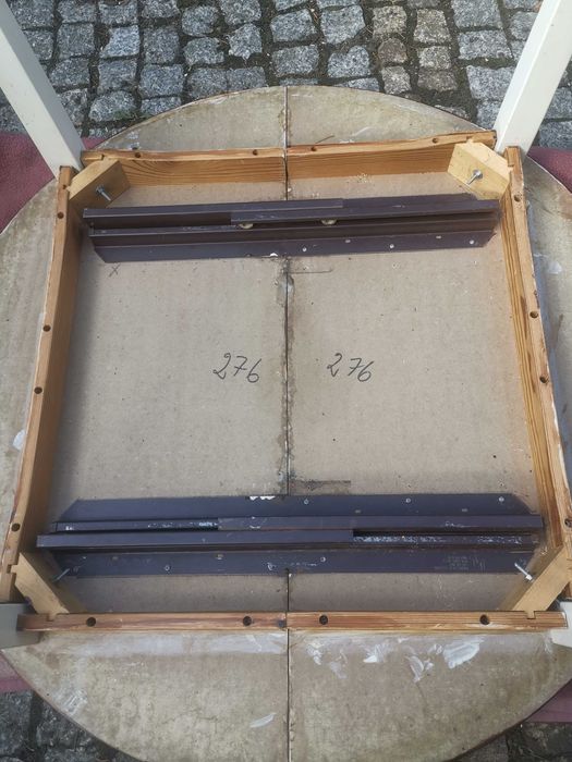 Okrągły rozkładany stół śr 110cm