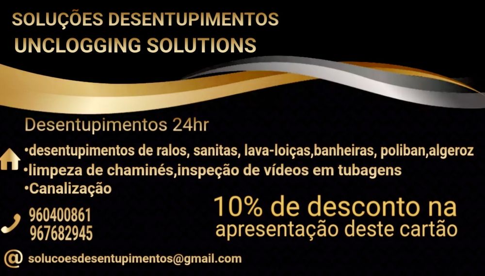 Desentupimentos de esgotos