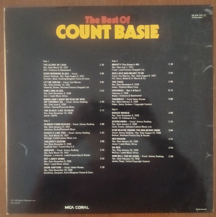 Count Basie Vinyl Record64729881594883121