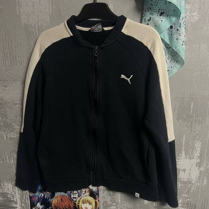 ‼️50%-75% на все до 27.05‼️Зипхуди Puma L темно синяя худи зипка кофта свитшот L
