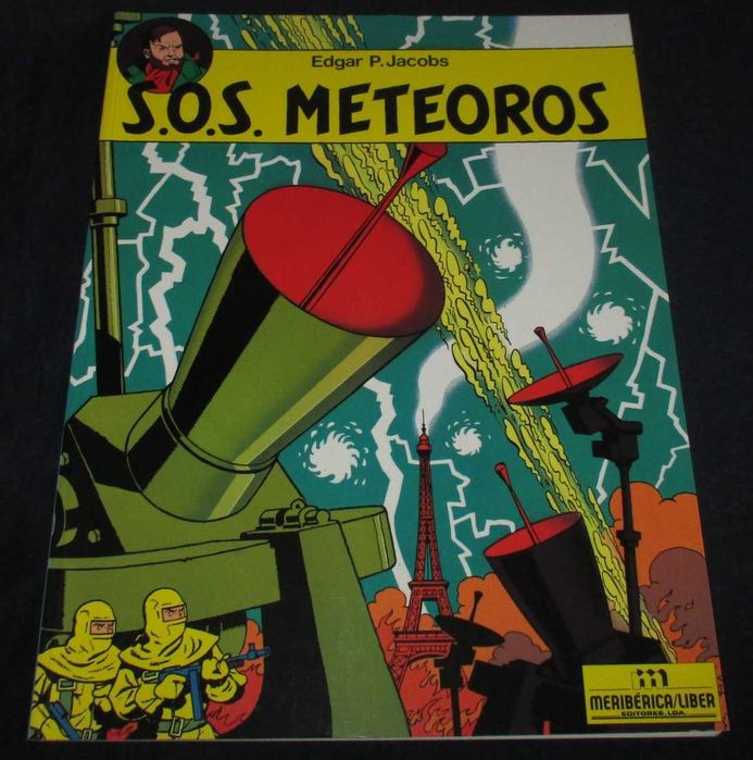 Livro BD SOS Meteoros Blake e Mortimer Meribérica 2000