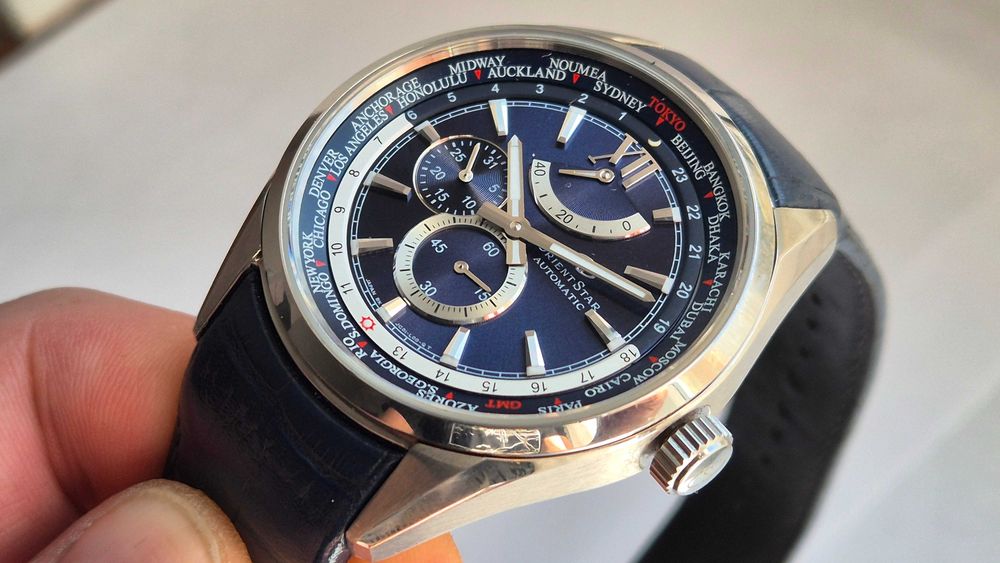 Orient Star - World Time - Duża linia - 43mm - Stan perfekcyjny !