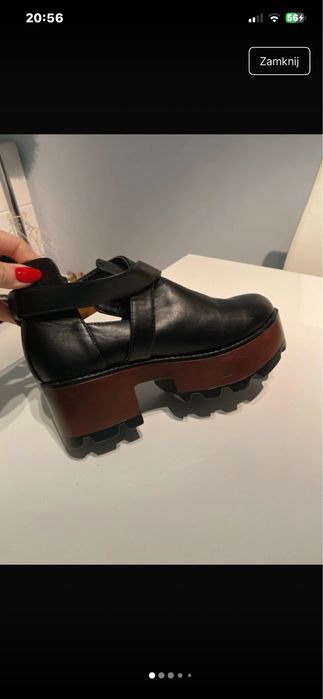 Buty botki platforma obcas