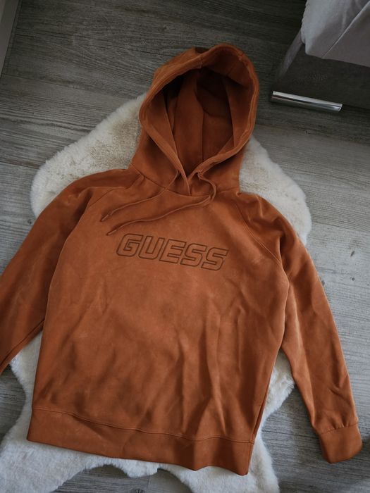 Bluza guess euphemia Rozmiar S Brązowa bluza z kapturem guess