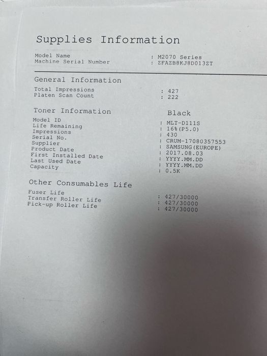 Продам принтер SAMSUNG GU46.6GG.UK