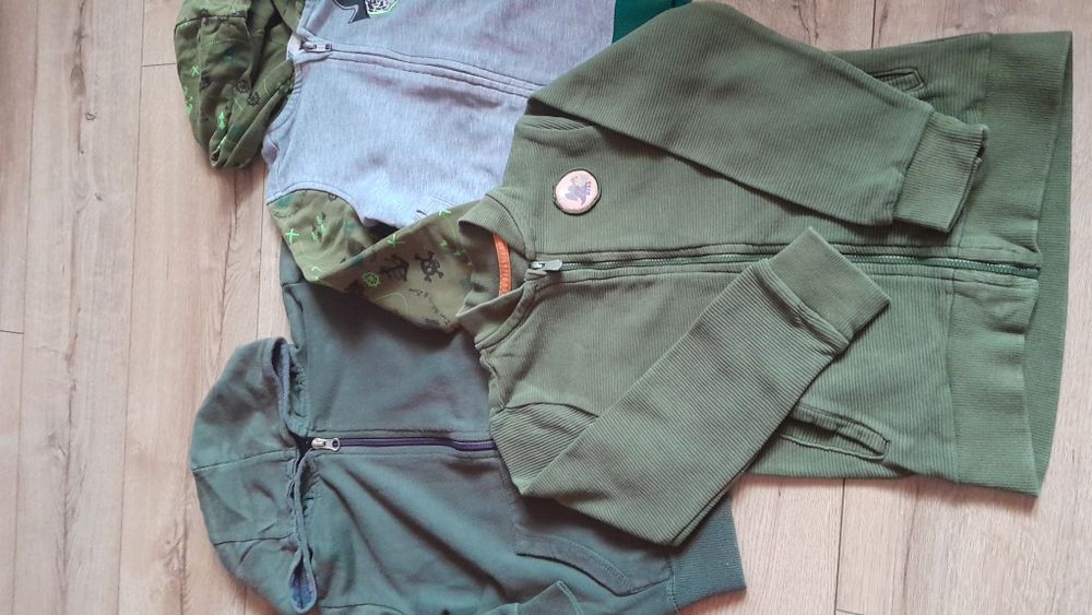 Zestaw 3x Bluza rozpinana 110 cm