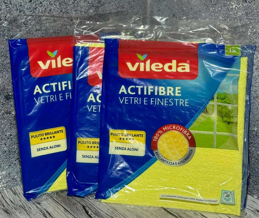 Мікрофібра-рушник для скла Vileda Actifibre Vetri e Finestre 1х Віледа