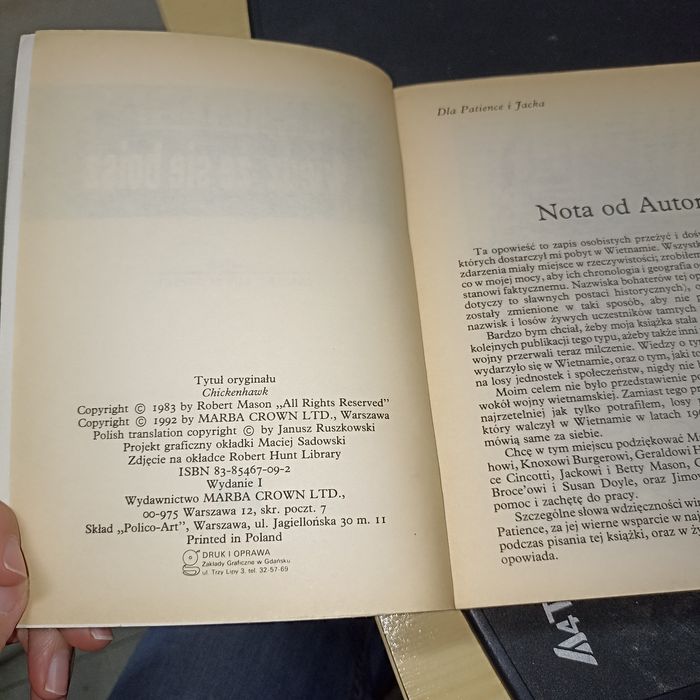 Powiedz, że się boisz Robert Mason