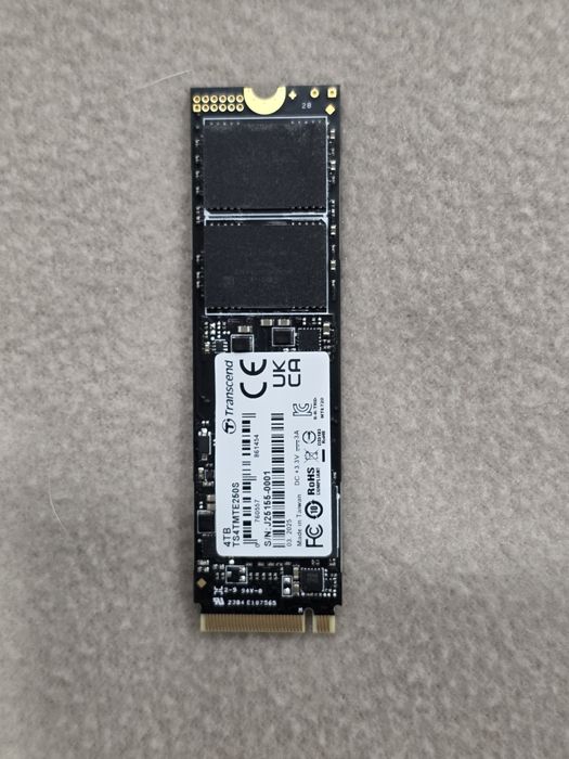 SSD диск Transcend 250S 4TB NVMe M.2 2280 PCIe 4.0 x4 3D NAND TLC