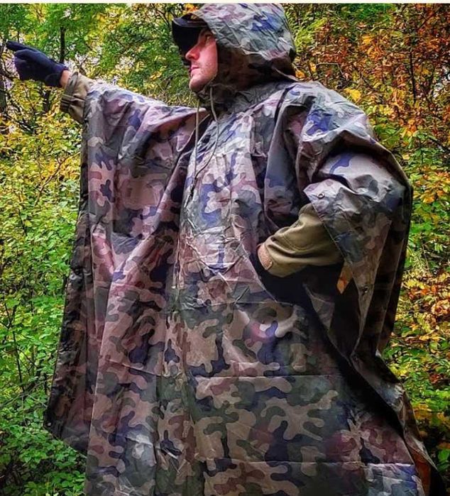 ‼️ДОЩОВИК HELIKON-TEX Poncho U.S. Model Пончо Універсальне плащ палатка накидка тент брезент навіс‼️