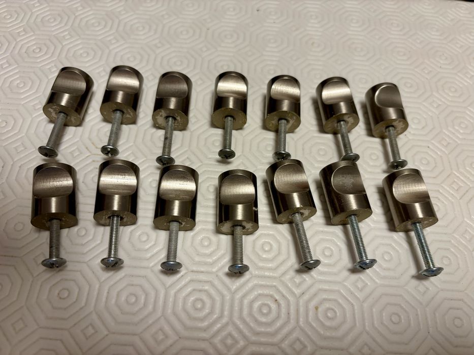 Puxadores de porta em inox escovado