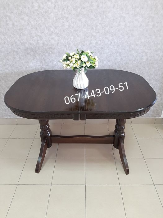 Стіл обідній , розсувний Говерла. Столи дерев‘яні та стільці.