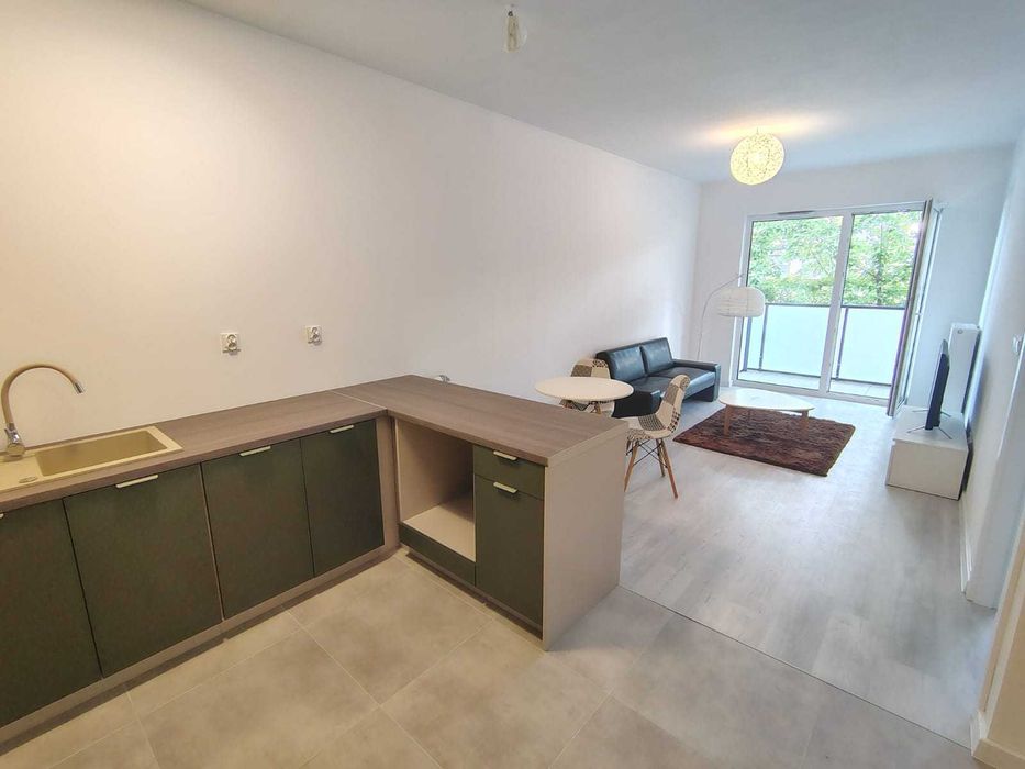 Apartament 40,5 m² do wprowadzenia, I piętro, 2 pokoje z balkonem w budynku z windą - Widok 3