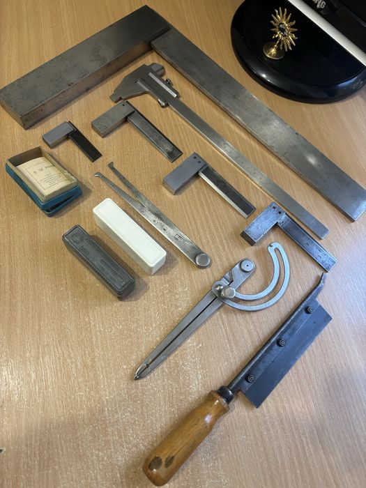 Циркуль  Штангенциркуль угольник слесарный ссср