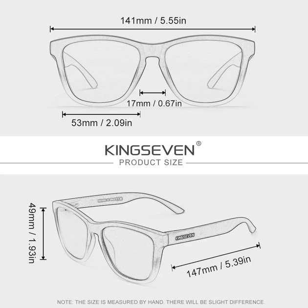 Чоловічі поляризаційні сонцезахисні окуляри KINGSEVEN 759 Black Dark Blue