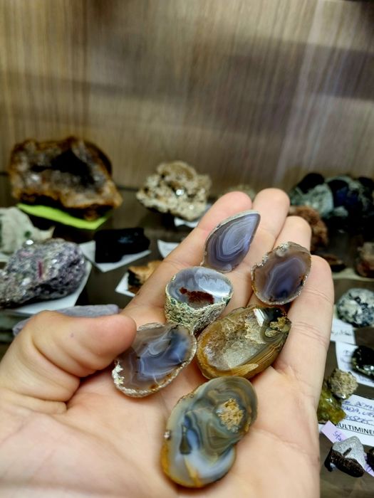 Agat Rudno niebieski wodnisty mszysty