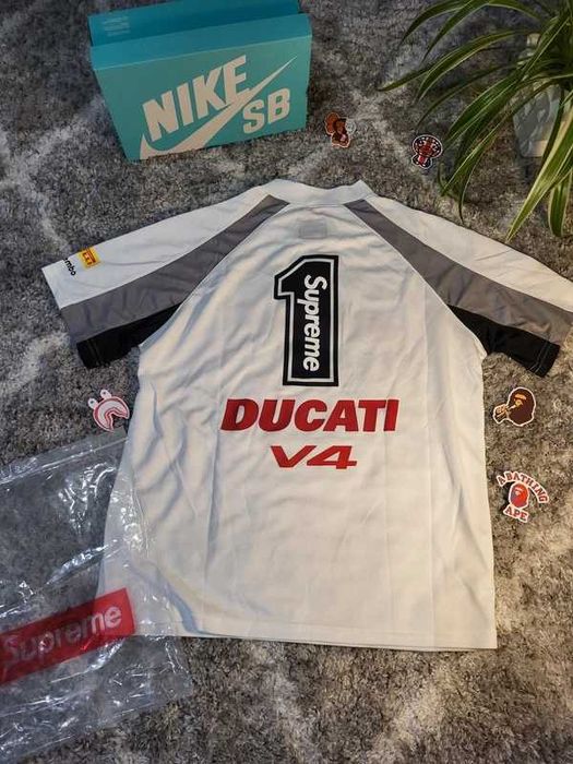 Supreme x Ducati Soccer Jersey White