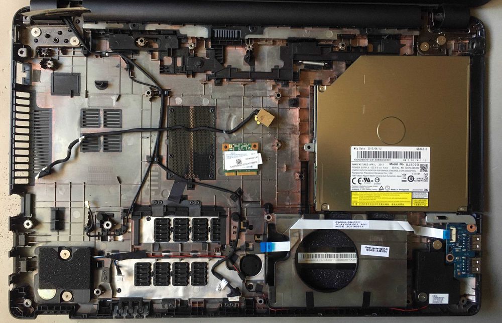 Aspire E1-522, venda de componentes