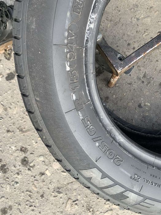 Шини нові демо  205/65 R15 Michelin літо 7,8-8мм
