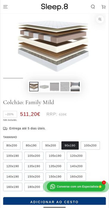 Colchão novo 190*90