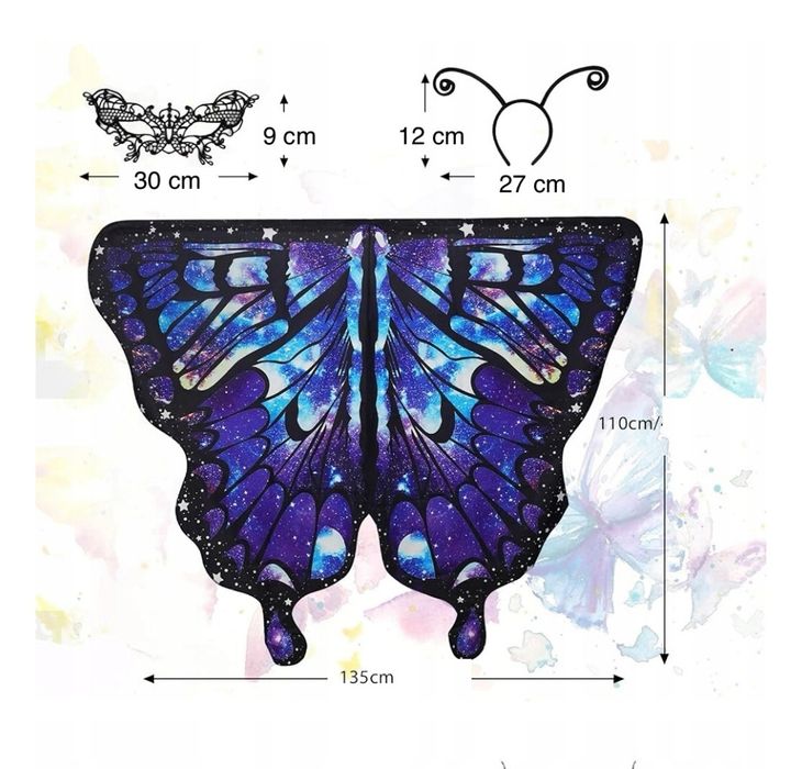 Strój motyla bal karnawałowy