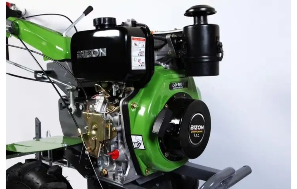 Дизельний мотоблок Бізон 1100А 3 люкс КПП 3+1( понижена передача)
