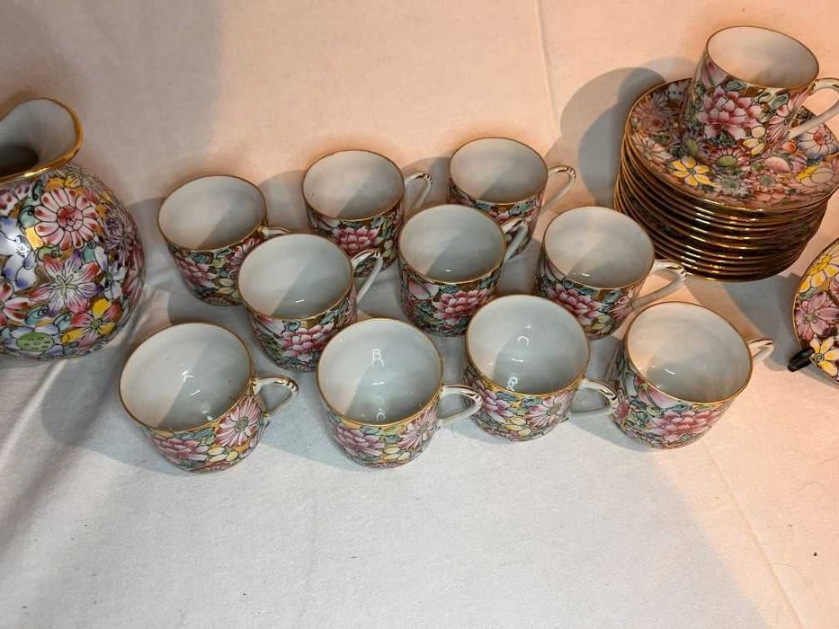 Serviço de café em porcelana de Macau - Mil Flores