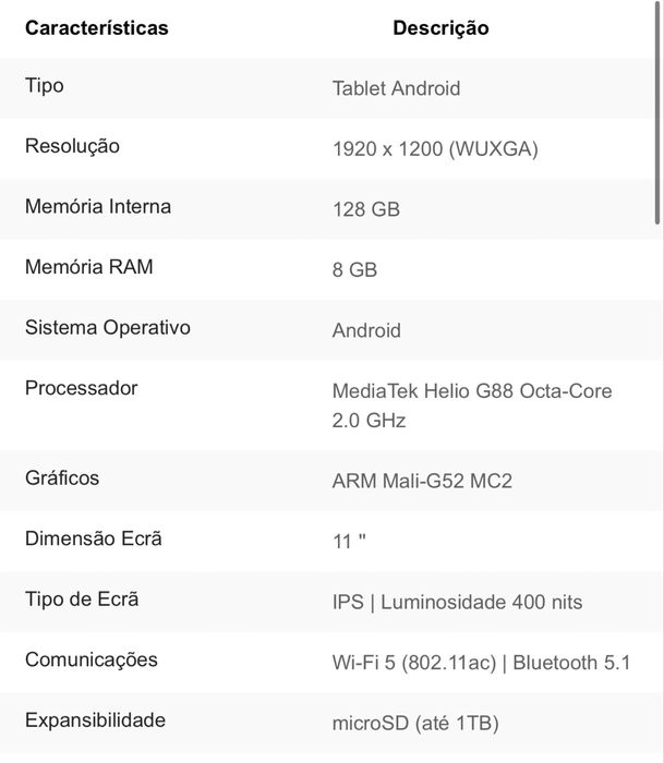 Tablet Lenovo Tab M11