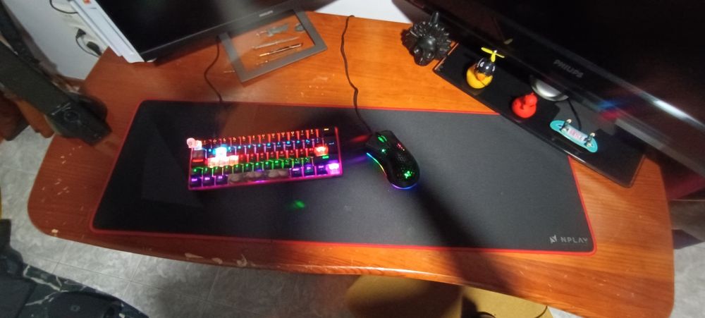 teclado rato e mause pad preço negociável