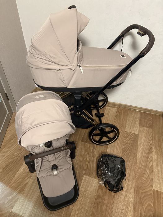 Візочок Cybex Priam 4.0 Cozy Beige Rose Gold 2 в 1