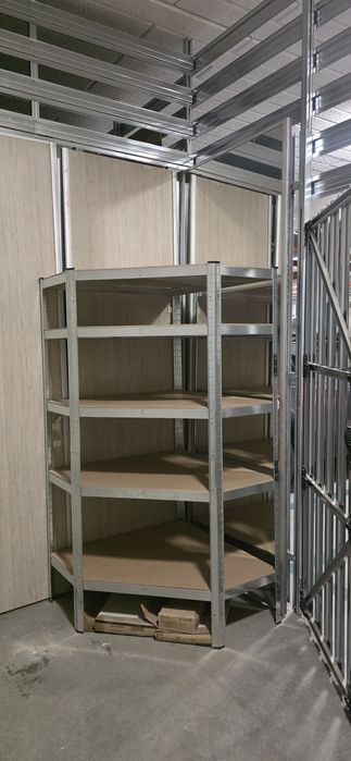 Regał narożny Heard head nowy Jula 90x90x180 maksymalne obciążenie 175kg na półkę