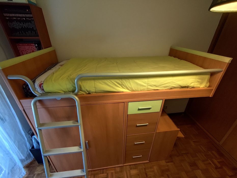 Cama de beliche + colchão