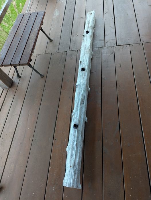 Lampa sufitowa vintage prowansalska trzypunktow bielona 2,5m