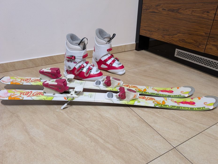 Komplet narty buty Rossignol buty 21.5 cm (r.34) narty 100cm